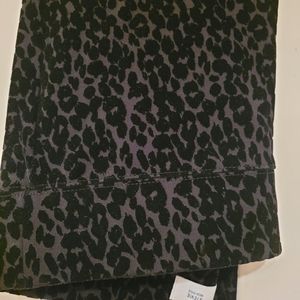Black leopard print velvet Stevie High Rise Tall Old Navy Pant